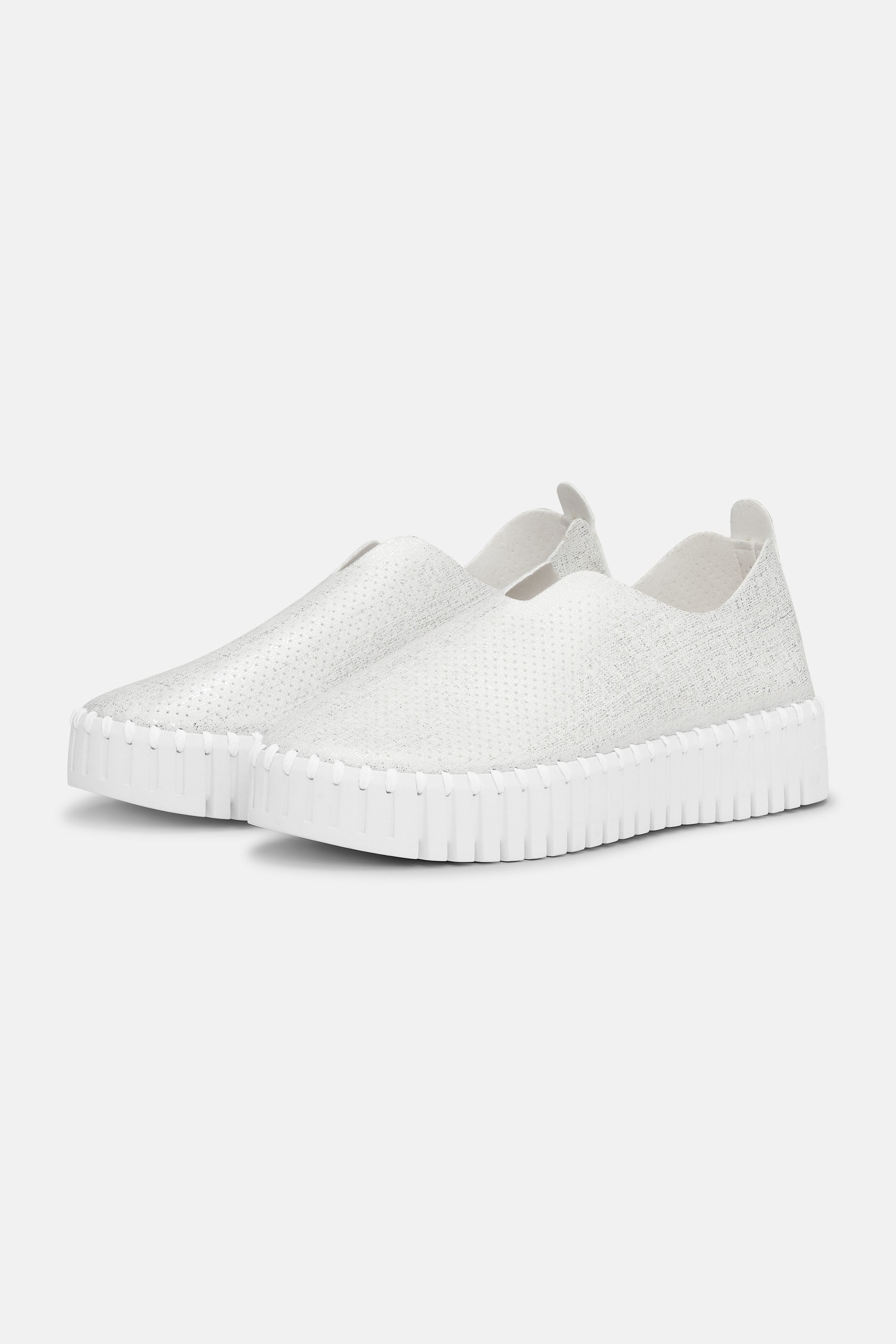 Tulip Zapatos con Plataforma Brillo - White White